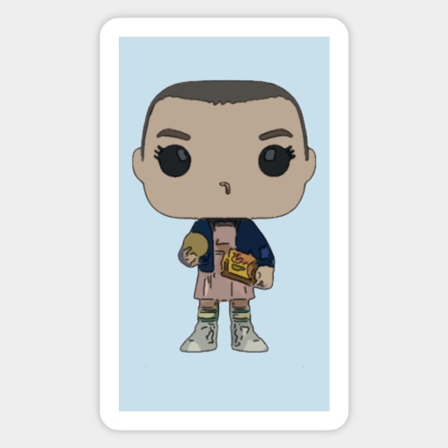 Eleven with Eggos Funko Pop! Figure Sticker by marscrying